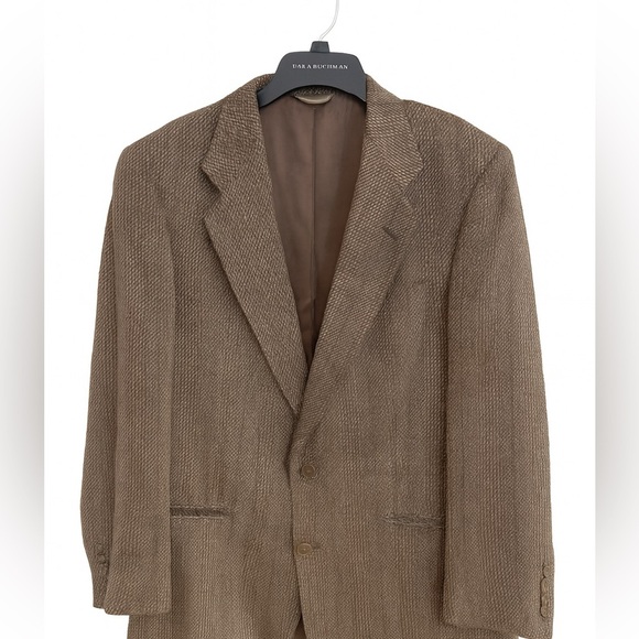 Christian Dior Vintage Suit Jacket 42R | Brown Patterned | Lined | Like New - Picture 1 of 5